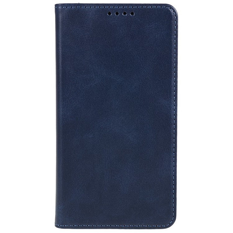 For Xiaomi Redmi Note 14 5G Case Strong Magnetic PU Leather Phone Cover Calf Texture - Blue