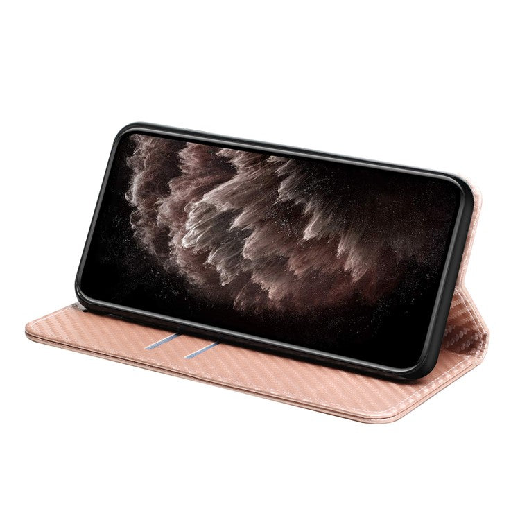 For Xiaomi Redmi Note 14 5G Case Leather Flip Phone Cover Stand Strong Magnetic Closure - Rose Gold