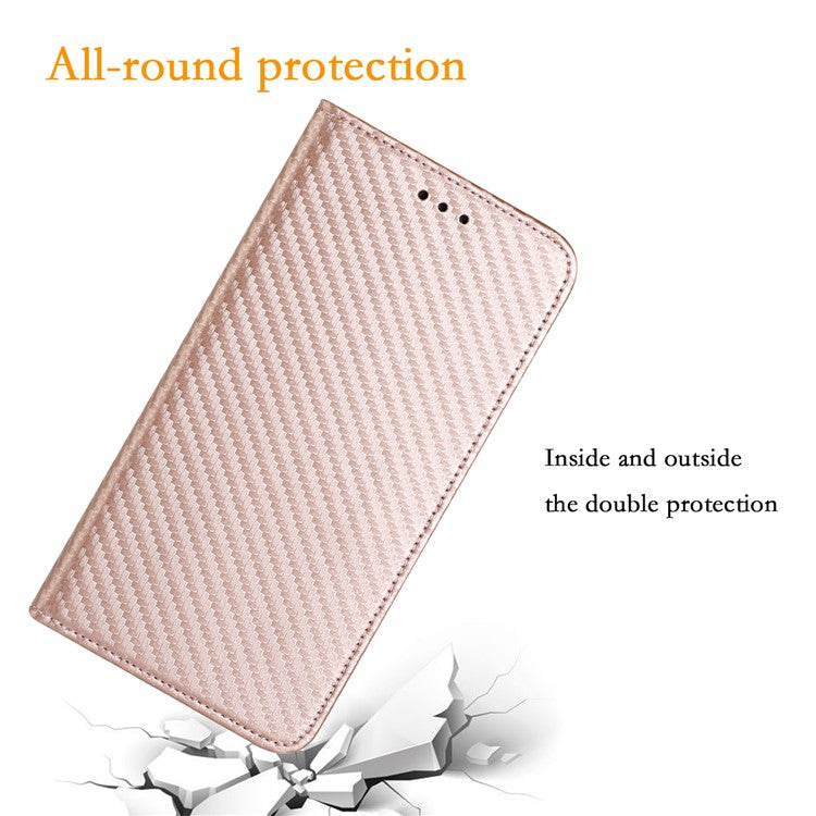 For Xiaomi Redmi Note 14 5G Case Leather Flip Phone Cover Stand Strong Magnetic Closure - Rose Gold