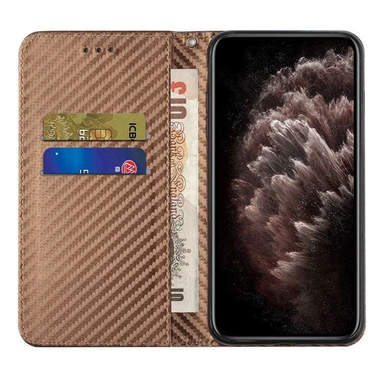 For Xiaomi Redmi Note 14 5G Case Leather Flip Phone Cover Stand Strong Magnetic Closure - Brown