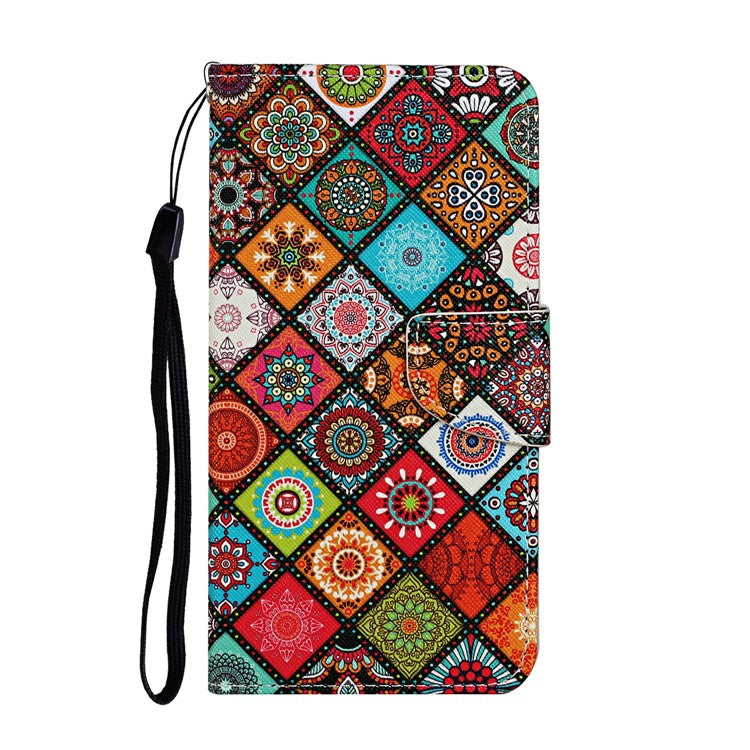 For Xiaomi Redmi Note 14 5G Case Pattern Printing Protective Leather Folio Phone Cover - Ethnic Style