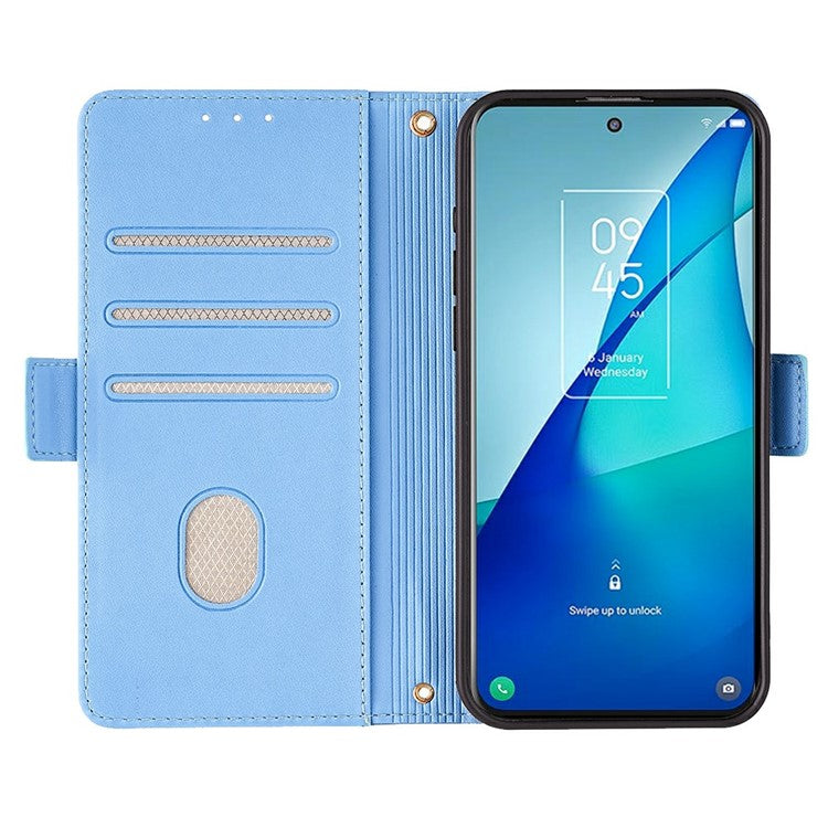 For Google Pixel 9 Pro XL Leather Wallet Case RFID Blocking Stand Cover with Hand Strap - Blue