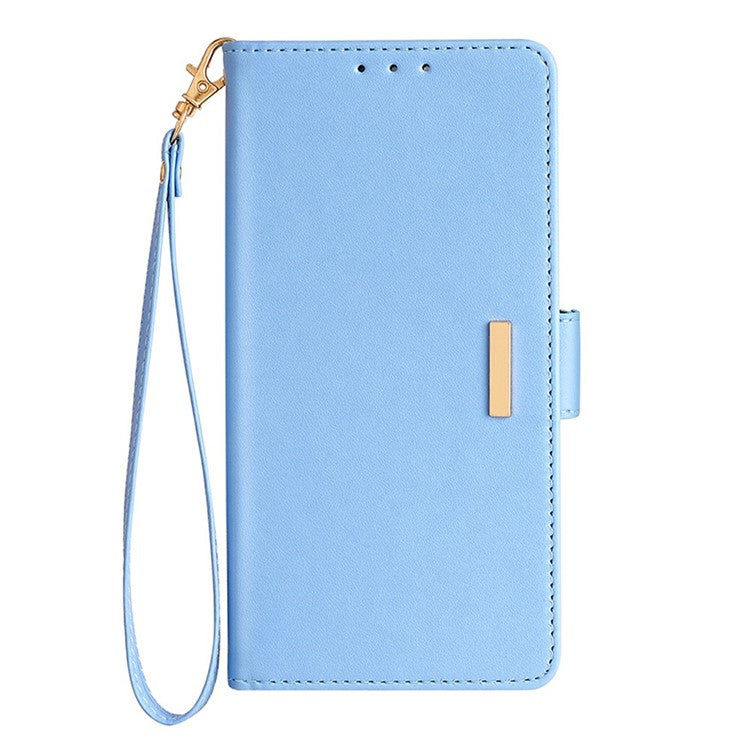 For Google Pixel 9 Pro XL Leather Wallet Case RFID Blocking Stand Cover with Hand Strap - Blue