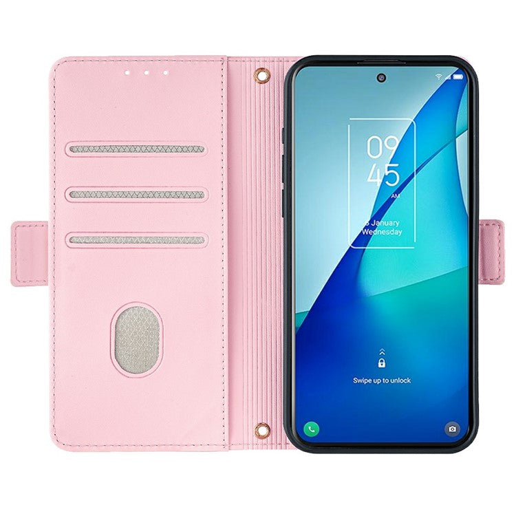 For Google Pixel 9 Pro XL Leather Wallet Case RFID Blocking Stand Cover with Hand Strap - Pink