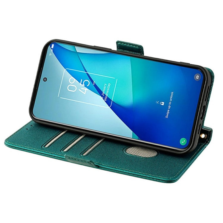 For Google Pixel 9 Pro XL Leather Wallet Case RFID Blocking Stand Cover with Hand Strap - Green