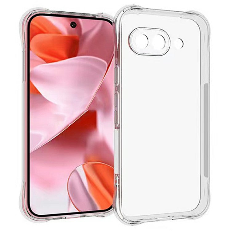 For Google Pixel 9a Clear Phone Case 2.0mm Thickness Shockproof TPU Phone Cover