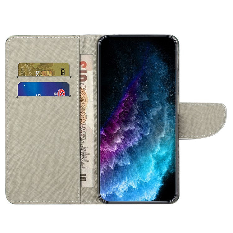 For Google Pixel 9a Leather Case Pattern Printing Cross Texture Phone Cover - Don't Touch My Phone