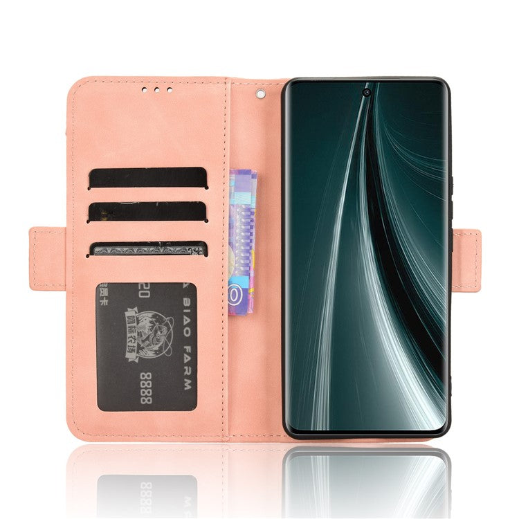 For vivo T3 Pro 5G / iQOO Z9s Pro 5G Leather Case Phone Wallet Cover with Multiple Card Slots - Pink