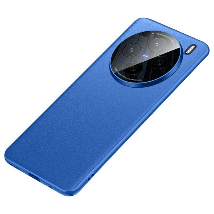 For vivo X200 5G Case Drop Resistant PU Leather+TPU Phone Cover - Blue