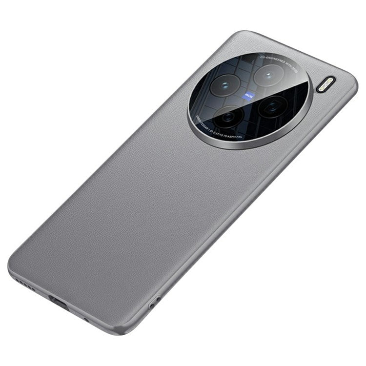 For vivo X200 5G Case Drop Resistant PU Leather+TPU Phone Cover - Grey