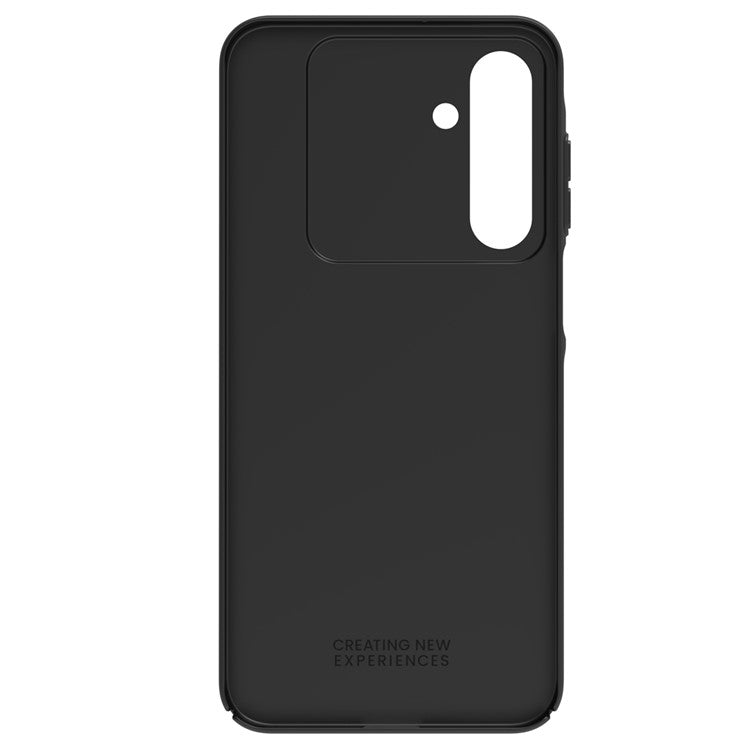 NILLKIN Camshield for Samsung Galaxy A16 5G Case Hard PC Twill Texture Phone Cover with Slide Camera Lid - Black