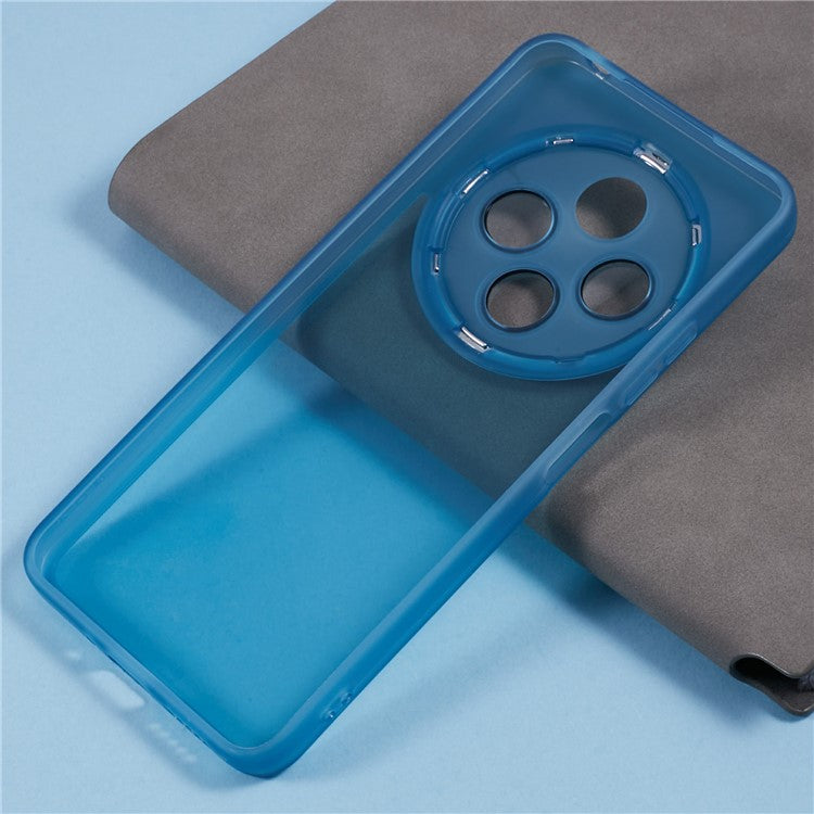 TPU Case For Xiaomi Redmi 14C 4G / 14R 5G / Poco C75 4G Electroplated Camera Frame Phone Cover - Transparent Blue