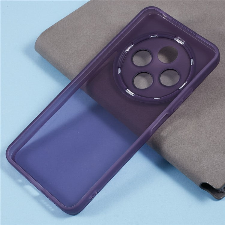 TPU Case For Xiaomi Redmi 14C 4G / 14R 5G / Poco C75 4G Electroplated Camera Frame Phone Cover - Transparent Purple