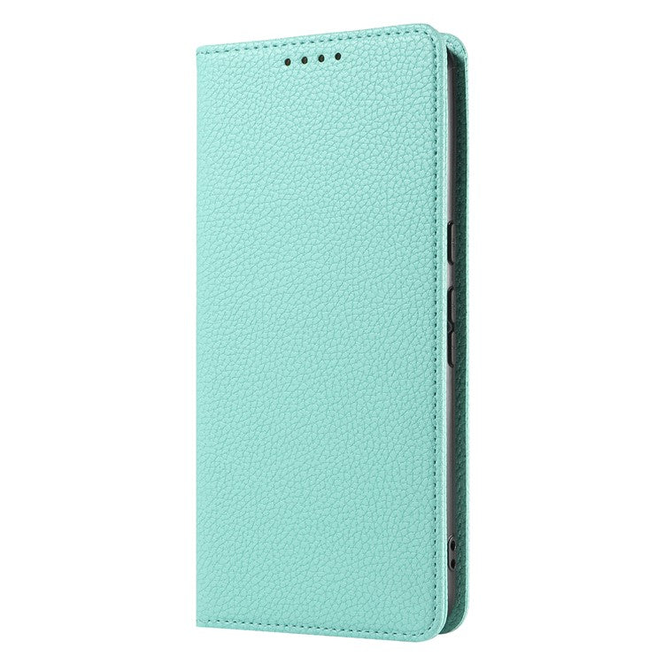 For Google Pixel 8 Pro Case RFID Blocking Strong Magnetic Leather Wallet Phone Cover - Mint Green