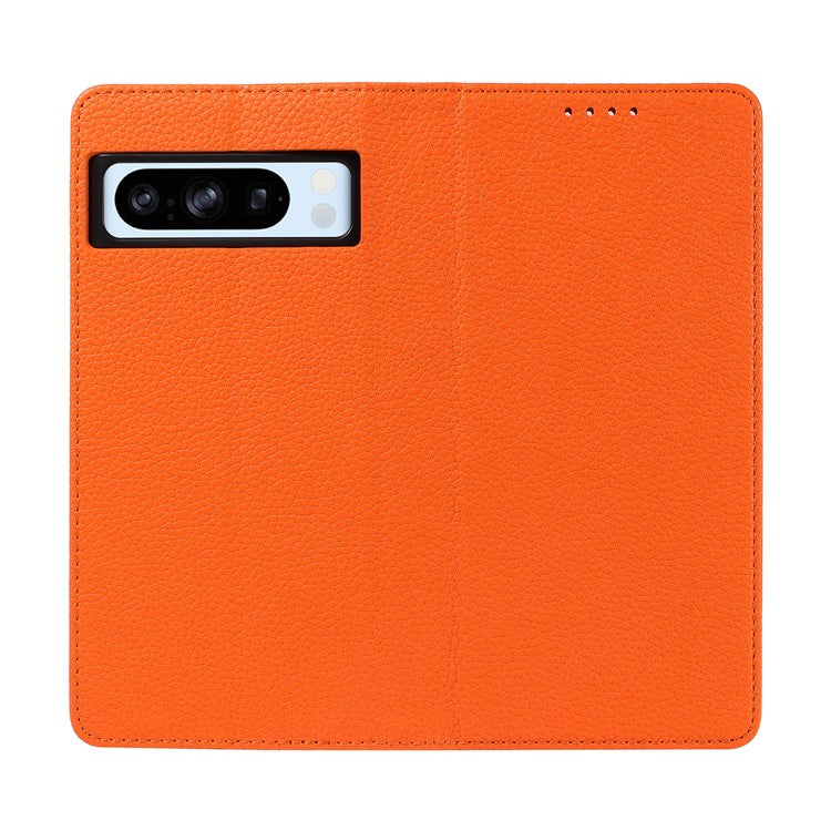 For Google Pixel 8 Pro Case RFID Blocking Strong Magnetic Leather Wallet Phone Cover - Orange