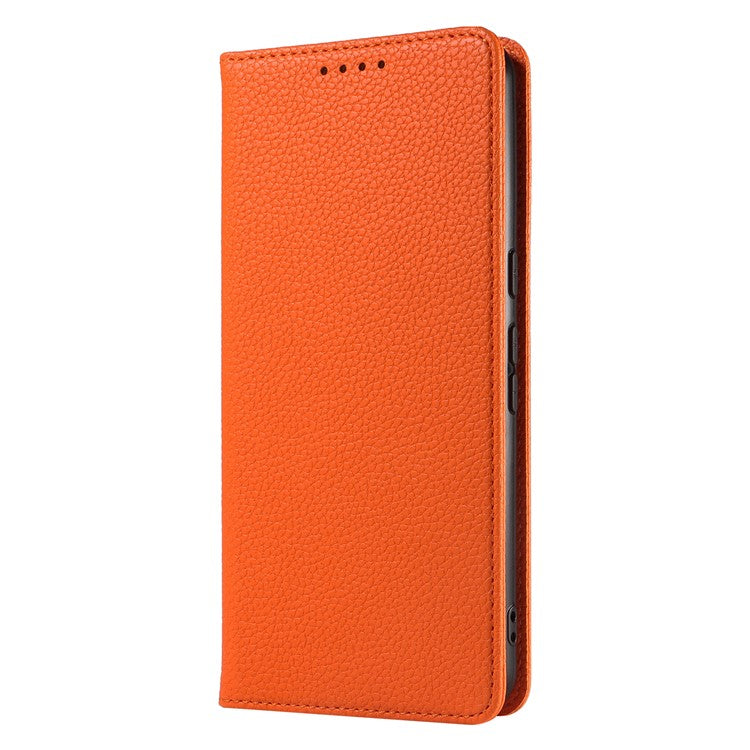 For Google Pixel 8 Pro Case RFID Blocking Strong Magnetic Leather Wallet Phone Cover - Orange