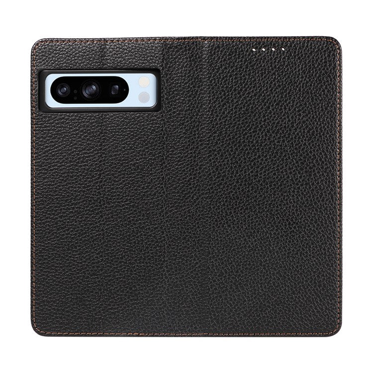 For Google Pixel 8 Pro Case RFID Blocking Strong Magnetic Leather Wallet Phone Cover - Black