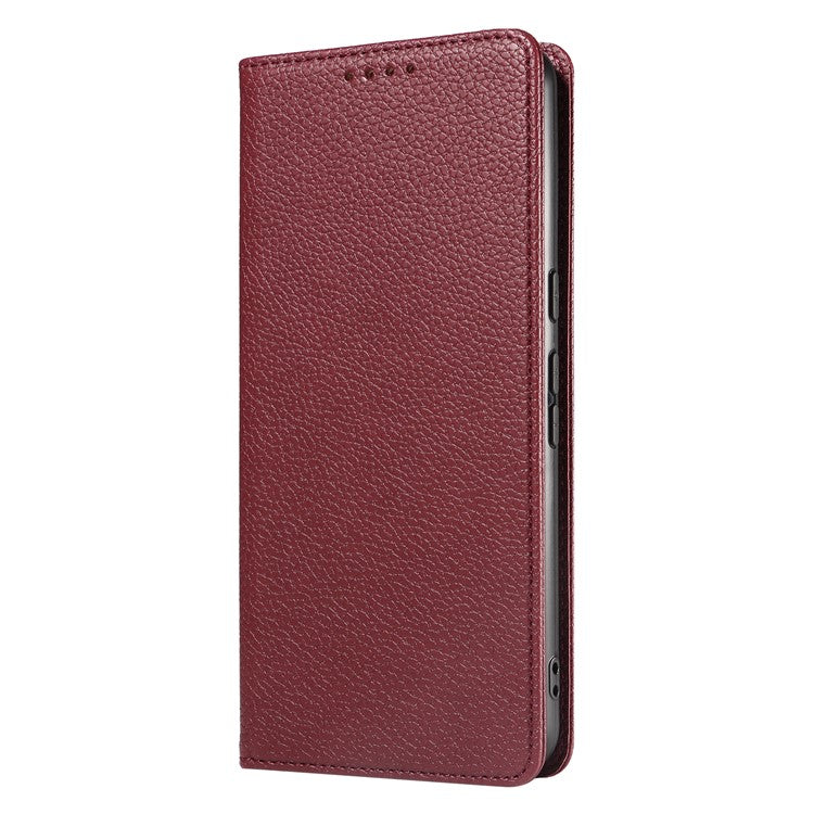 For Google Pixel 8 Pro Case RFID Blocking Strong Magnetic Leather Wallet Phone Cover - Wine Red