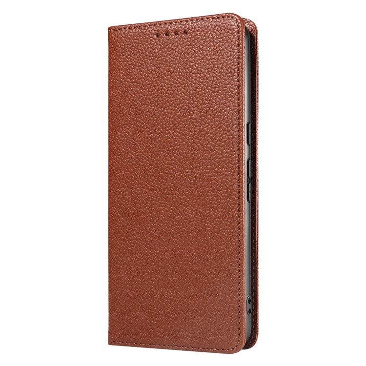 For Google Pixel 8 Pro Case RFID Blocking Strong Magnetic Leather Wallet Phone Cover - Brown