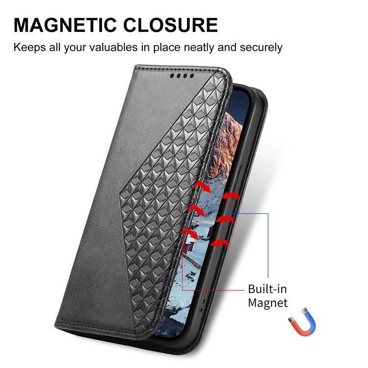 For Xiaomi Redmi Note 14 5G / 14 4G Case Calf Texture PU Leather Phone Cover with Wallet - Black