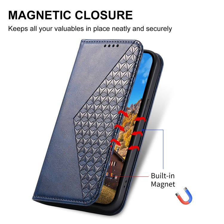 For Xiaomi Redmi Note 14 5G / 14 4G Case Calf Texture PU Leather Phone Cover with Wallet - Blue