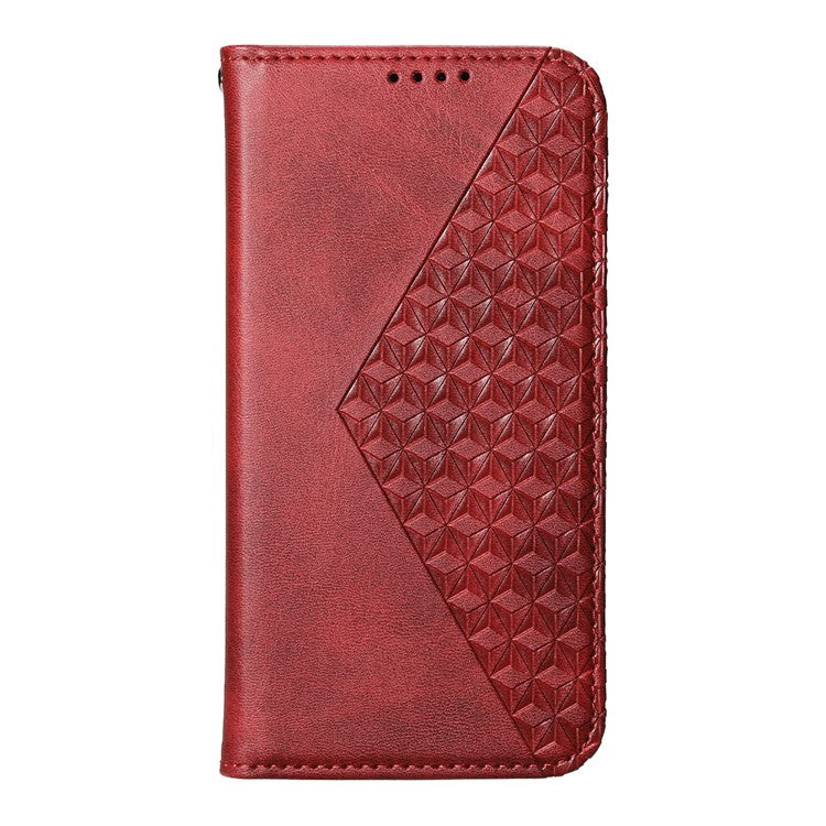 For Xiaomi Redmi Note 14 5G / 14 4G Case Calf Texture PU Leather Phone Cover with Wallet - Red