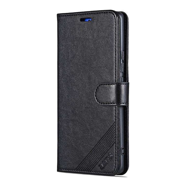 AZNS For vivo X200 5G Case Anti-Scratch PU Leather Stand Wallet Phone Cover - Black