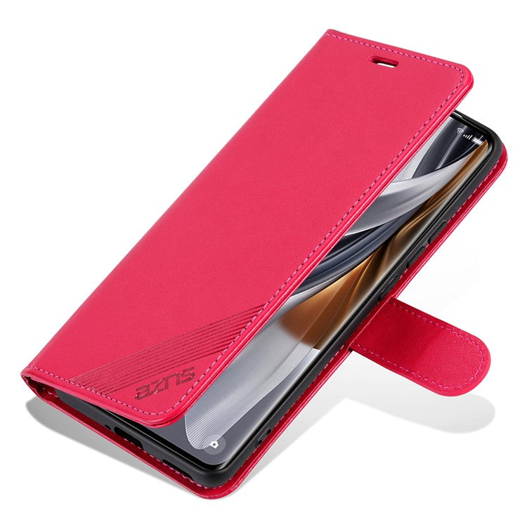 AZNS For vivo X200 5G Case Anti-Scratch PU Leather Stand Wallet Phone Cover - Red