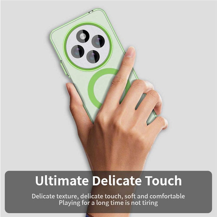 For Xiaomi Poco C75 4G / Redmi 14R 5G / 14C 4G Case Compatible with MagSafe PC+TPU+PET Anti-Drop Phone Cover - Green