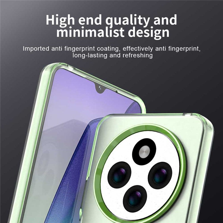 For Xiaomi Poco C75 4G / Redmi 14R 5G / 14C 4G Case Compatible with MagSafe PC+TPU+PET Anti-Drop Phone Cover - Green