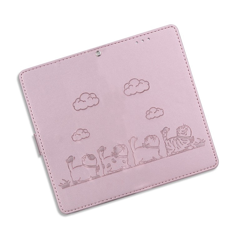 For Xiaomi Redmi Note 14 5G / 14 4G Case RFID Blocking Kitten Pattern TPU+PU Leather Phone Cover - Pink