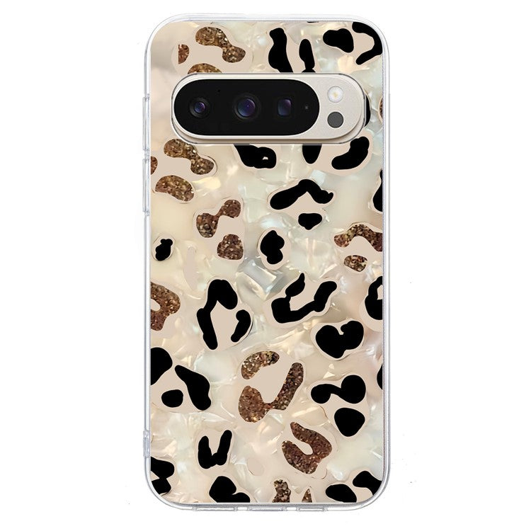 For Google Pixel 9 Pro XL Case Pattern Printing Shockproof Soft TPU Phone Cover - Leopard Print