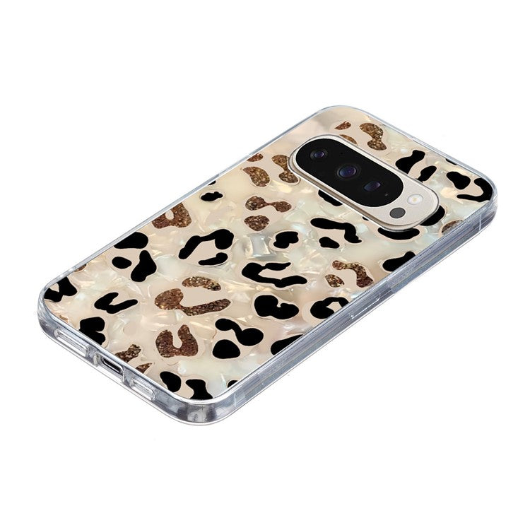 For Google Pixel 9 Pro XL Case Pattern Printing Shockproof Soft TPU Phone Cover - Leopard Print