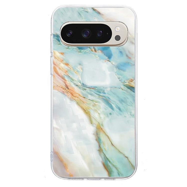 For Google Pixel 9 Pro XL Case Pattern Printing Shockproof Soft TPU Phone Cover - Oil Painting Marble