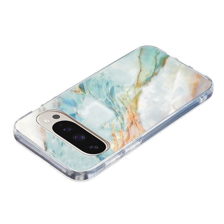 For Google Pixel 9 Pro XL Case Pattern Printing Shockproof Soft TPU Phone Cover - Oil Painting Marble