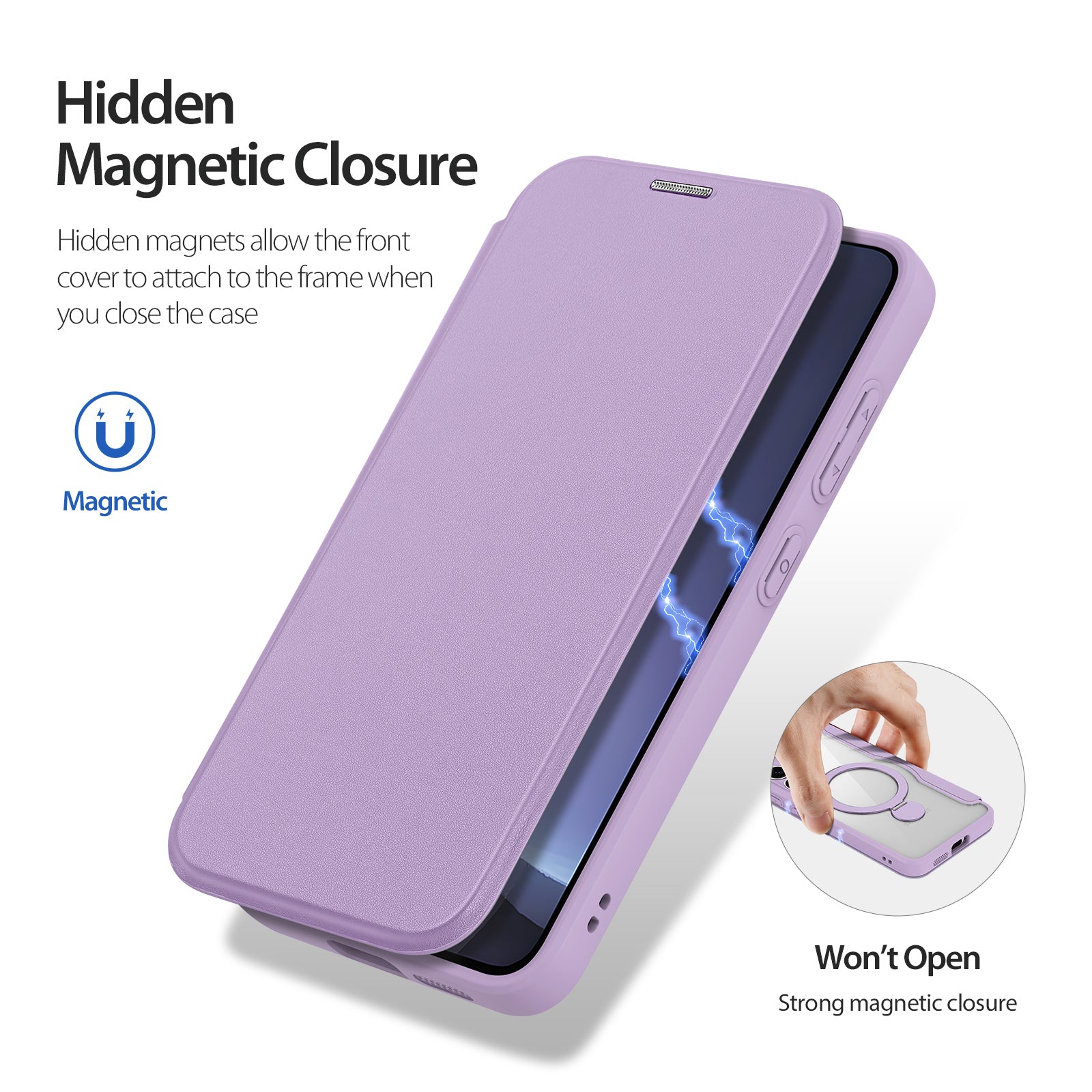 For Samsung Galaxy S25+ Case DUX DUCIS Skin X Pro Series Magnetic Case Rotary Kickstand Card Slot Leather Phone Cover - Purple Pink