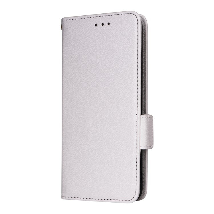 For vivo X200 5G Case Litchi Texture PU Leather Wallet Flip Phone Cover - White