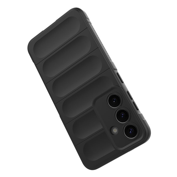 For Samsung Galaxy S25 Case Anti-Drop Soft TPU Rugged Phone Back Cover - Black