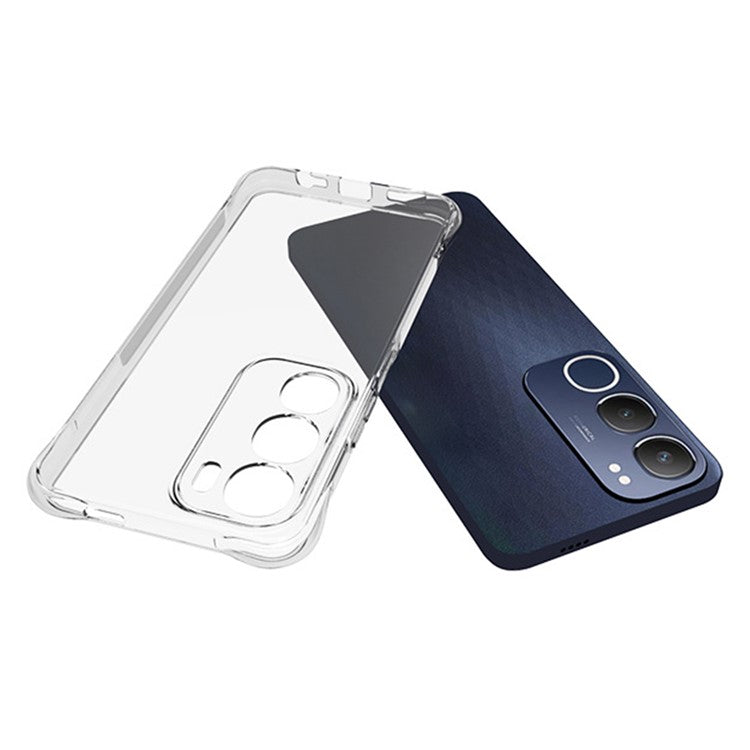 For vivo Y19s 4G TPU Phone Case Non-Slip Transparent Mobile Phone Cover