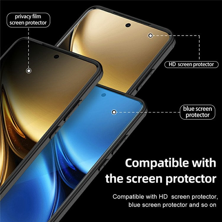 For vivo X200 Pro mini 5G Case PC+TPU Phone Cover Airbag Protection - Transparent