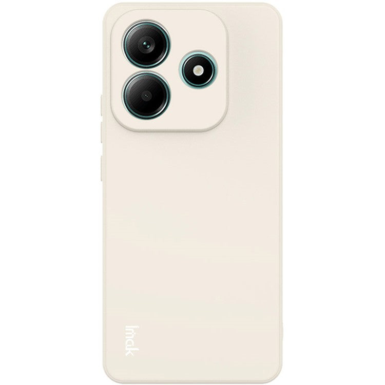 IMAK UC-4 Series for Xiaomi Redmi Note 14 5G TPU Case Soft Phone Cover Straight Edge - White