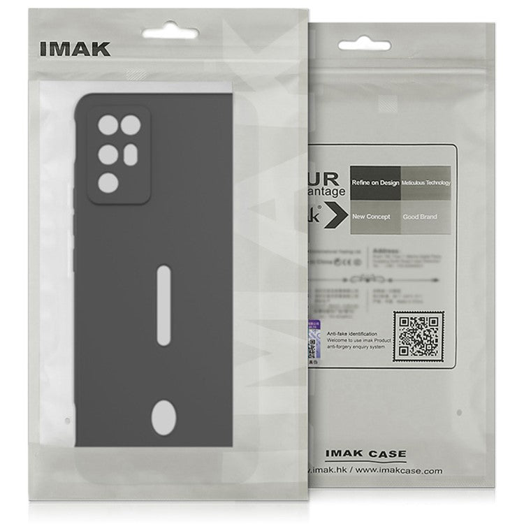 IMAK UC-4 Series for Xiaomi Redmi Note 14 5G TPU Case Soft Phone Cover Straight Edge - White