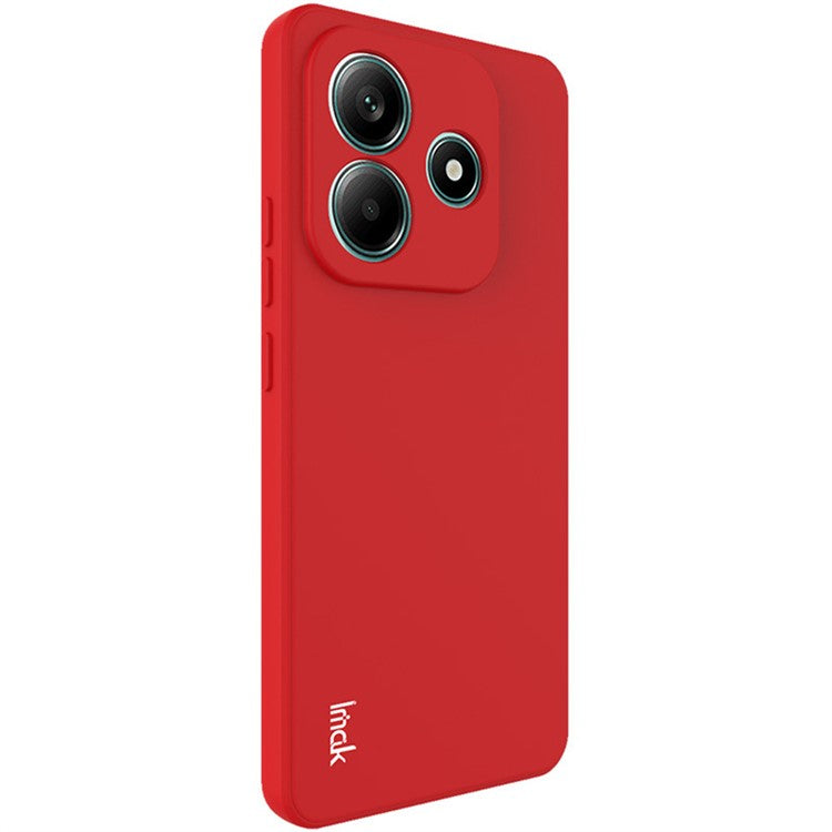 IMAK UC-4 Series for Xiaomi Redmi Note 14 5G TPU Case Soft Phone Cover Straight Edge - Red