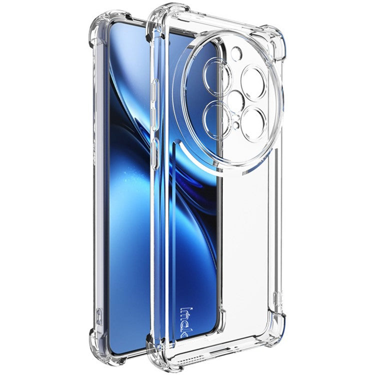 IMAK UX-4 Series for vivo X200 Pro 5G Case Straight Frame Four Corner Shockproof Clear TPU Cover