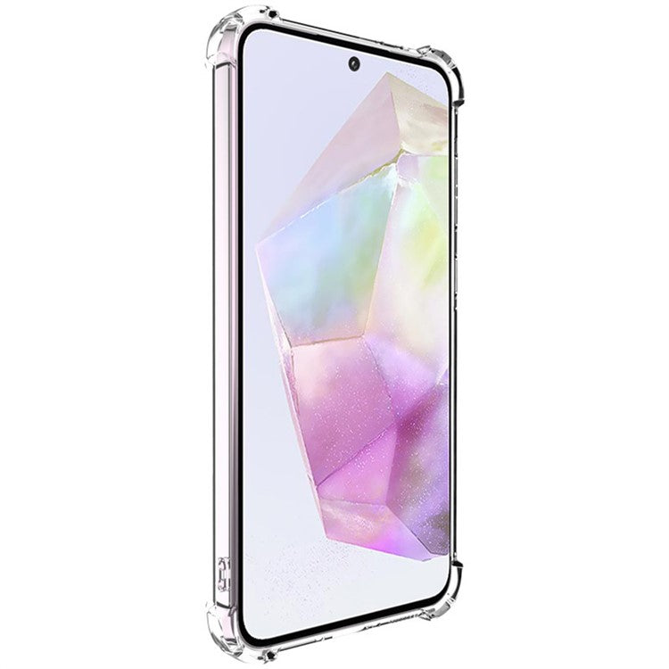 IMAK UX-4 Series for Samsung Galaxy A36 5G Case Straight Frame Four Corner Shockproof Clear TPU Cover