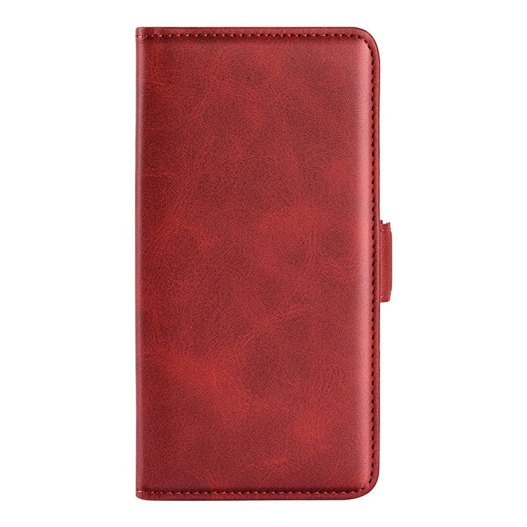 For Google Pixel 9a Stand Case Calf Texture Leather Wallet Phone Cover - Red