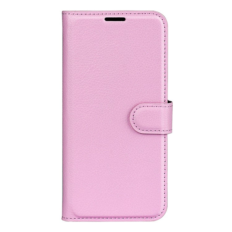 For Google Pixel 9a Case Litchi Texture Shockproof Leather Wallet Phone Cover - Pink