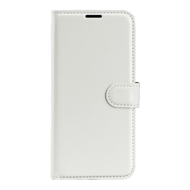 For Xiaomi Redmi Note 14 5G Case Litchi Texture Shockproof Leather Wallet Phone Cover - White