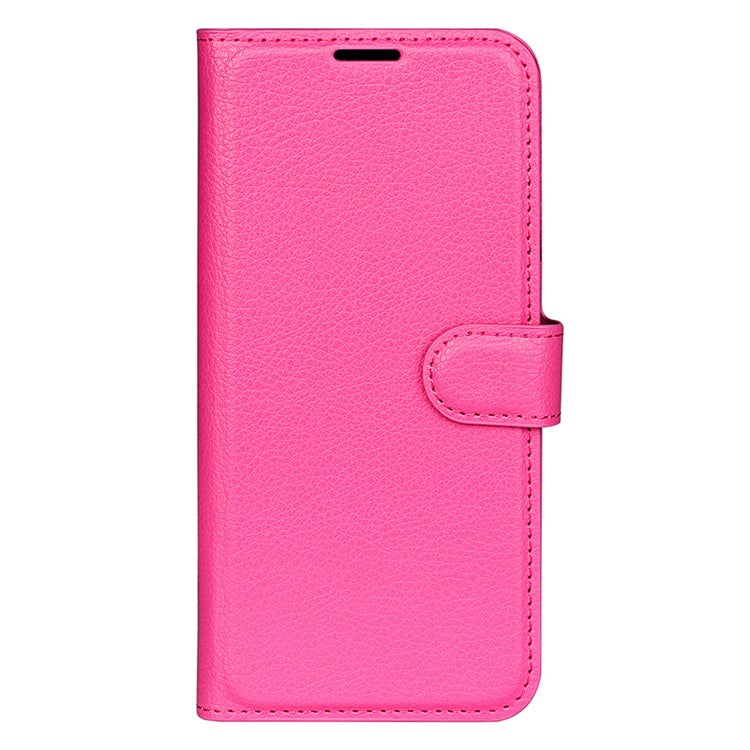 For Xiaomi Redmi Note 14 5G Case Litchi Texture Shockproof Leather Wallet Phone Cover - Rose