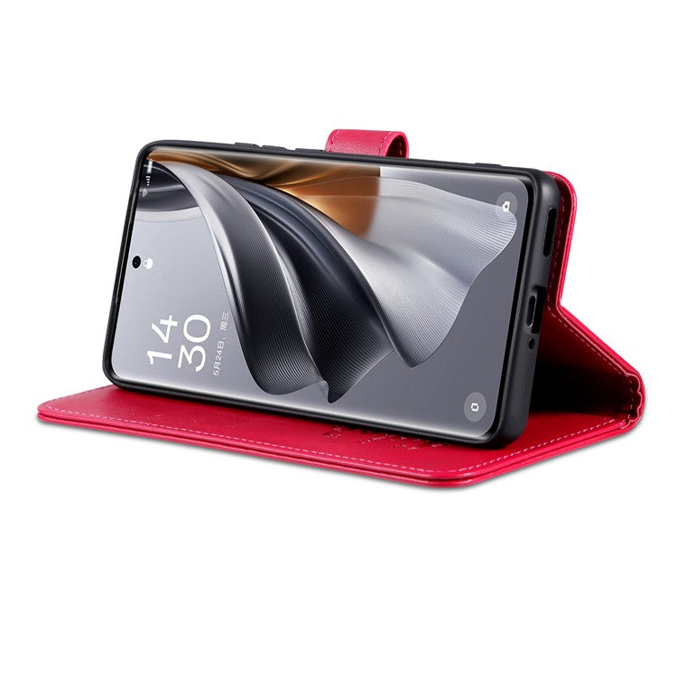 AZNS For vivo X200 Pro mini 5G Case Anti-Scratch PU Leather Stand Wallet Phone Cover - Red